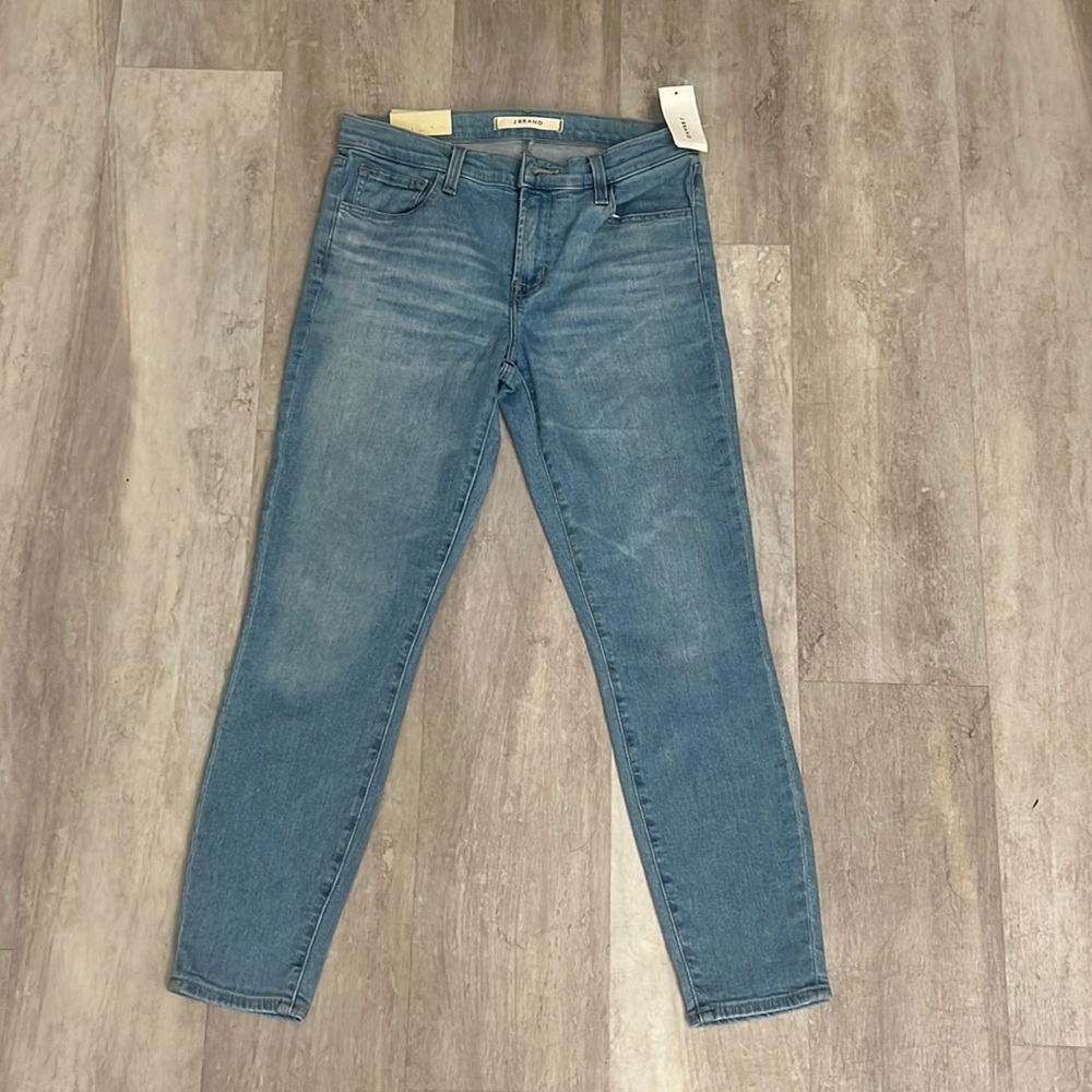 J Brand Mid-Rose Crop Skinny Jeans